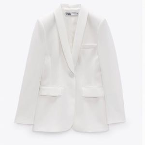 Zara white blazer